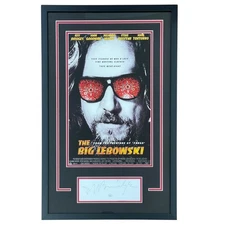 Jeff Bridges Autographed The Big Lebowski (The Dude) Deluxe Framed 11"x17" Movie
