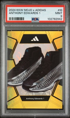 2024 KAKAWOW MOJO X ADIDAS ANTHONY EDWARDS #IG ANTHONY EDWARDS 1 172/200 PSA 9