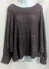 We The Free Women's Brown Sweater Sz L Oversized Slouchy