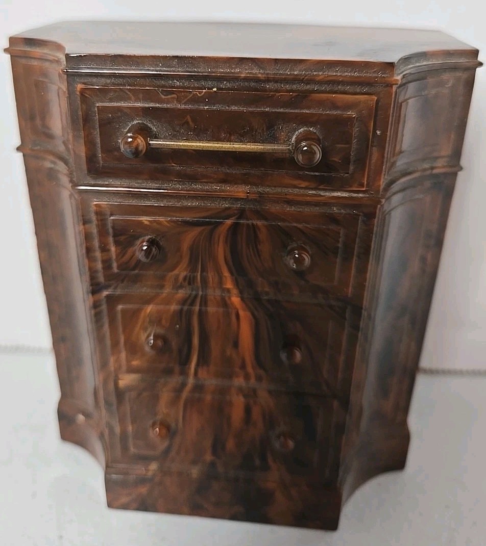 Vintage Park Sherman Dresser Coin Bank Bakelite 1940s-1950s Works