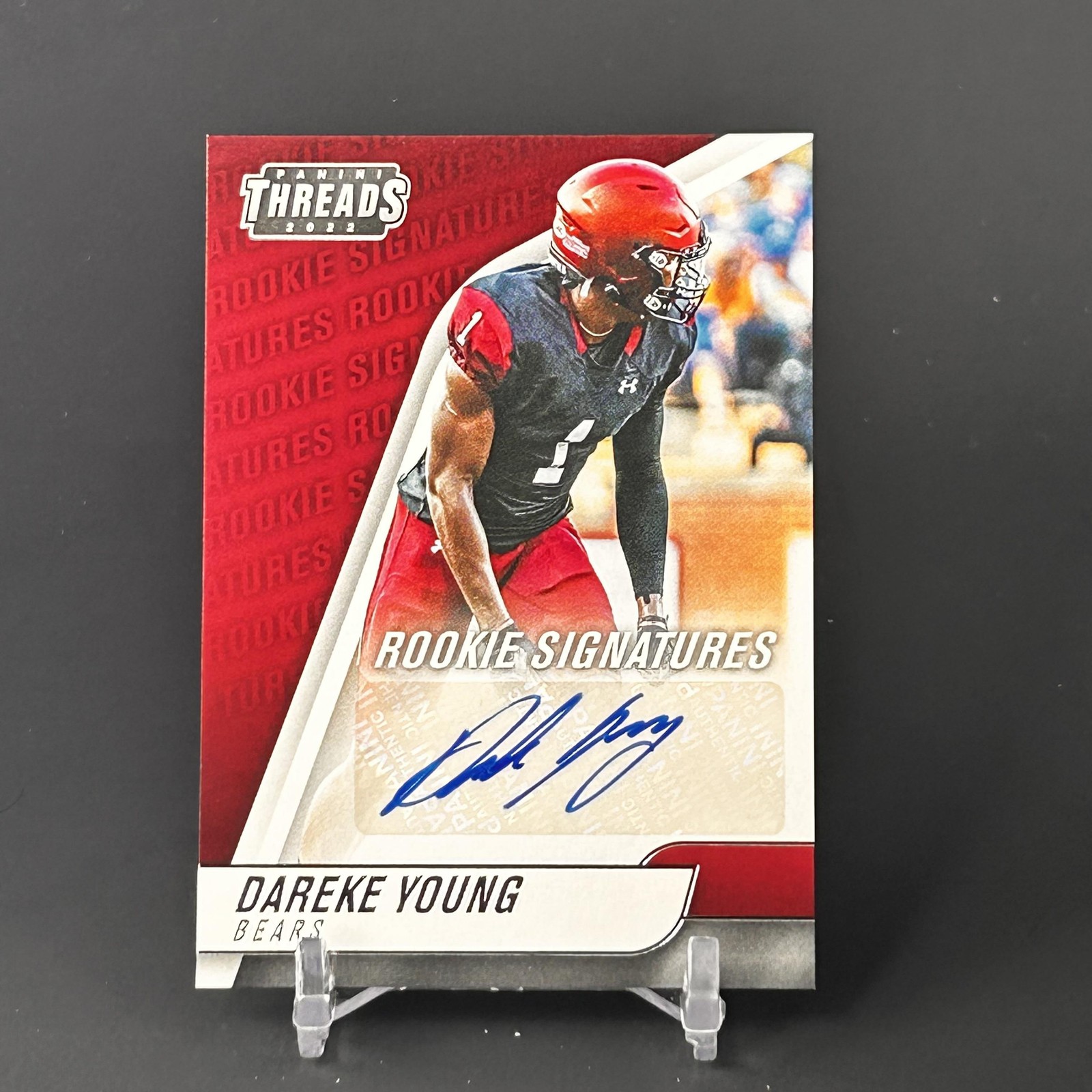 Dareke Young Panini Chronicles Draft Picks Threads Rookie Signatures # Base