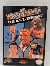 WWF WrestleMania Steel Cage Challenge NES CIB Complete in Box w/ Poster Manual 