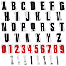 Jecery 400-Pc Marquee Sign Letters Numbers Punctuation Flexible Outdoor Board