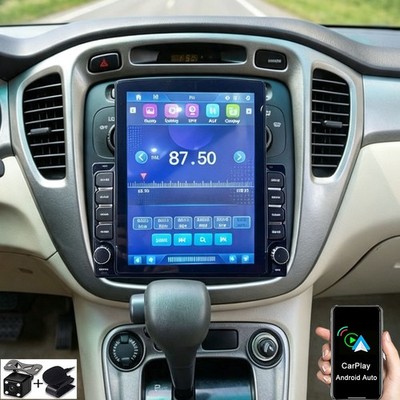 9.7'' Stereo Radio GPS Navi CarPlay Android 15.0 For Toyota Highlander 2001-2007