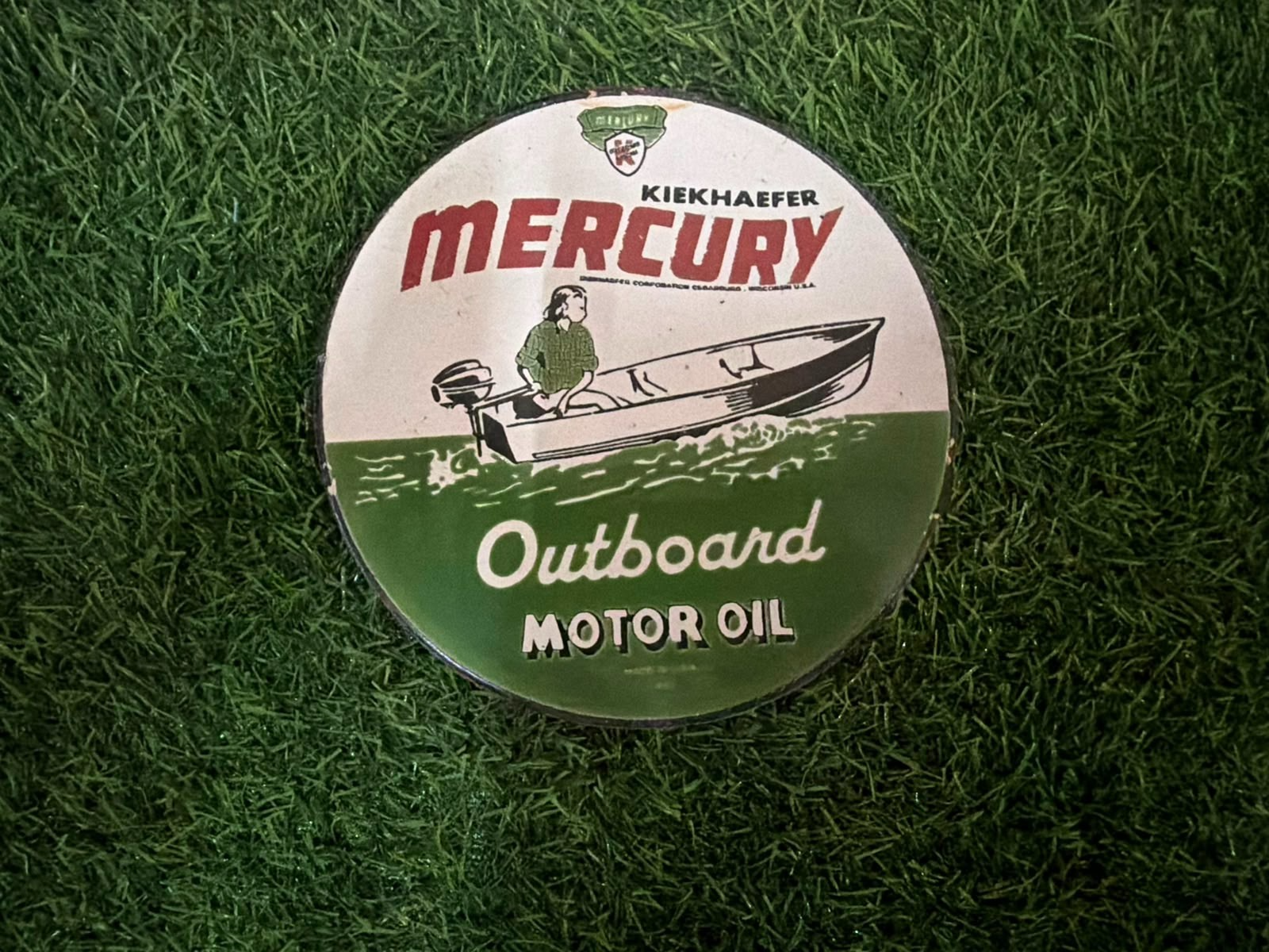 Intches Sign Mercury Porcelain Advertising Sign 6'' Inches | eBay