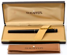 Burlington FP Sheaffer 1003 Targa White Dot Blk Matte Fountain Pen 14K 585 Nib
