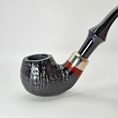 *New* Crown Royale 1002 Rusticated Bent Apple Pipe Unsmoked