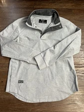 BYLT Premium Basics Elite Fairway Pullover Long Sleeve Gray Size M