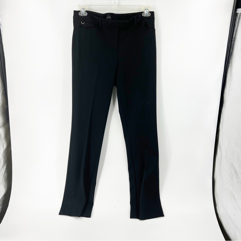 ✅ Whbm The Slim Boot Trouser Pants In Black Size 10 Long