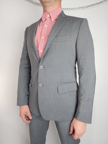 Etro, ETRO Milano Mens Italian Wool Silk Paisley Lined Suit 50 IT Gray Made in Italy