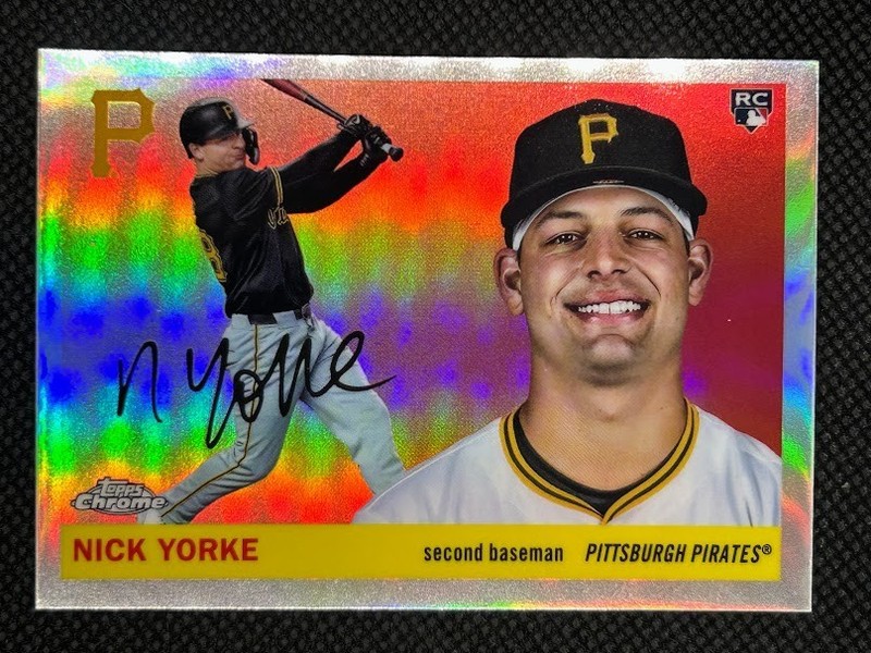2025 Topps Chrome Platinum Nick Yorke RC Refractor #284 Pirates