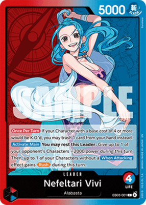 One Piece TCG EB03-001 (V.1) / Nefeltari Vivi / Heroines Edition (ENGL.)