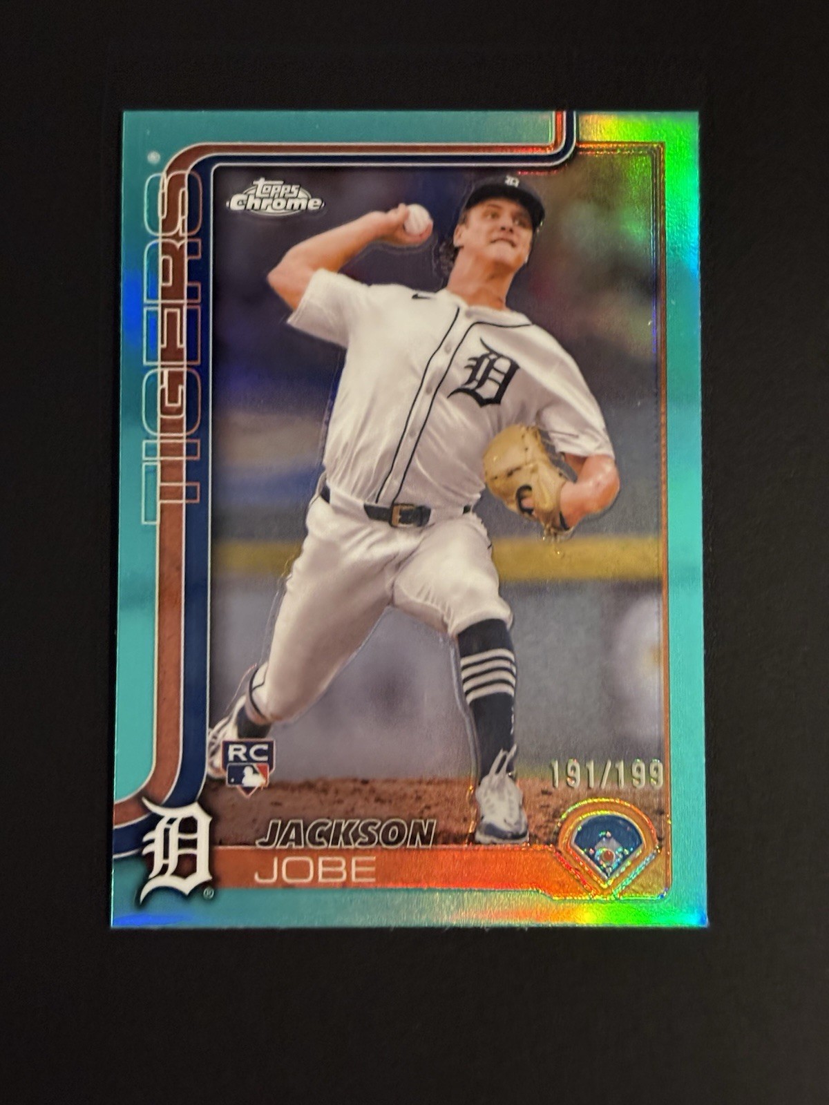 2025 Topps Chrome Update Jackson Jobe Aqua Refractor /199 RC #USC48 🔥