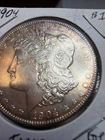 Mild Toner! Dual sided. 1904 Morgan Silver Dollar-Raw Toner