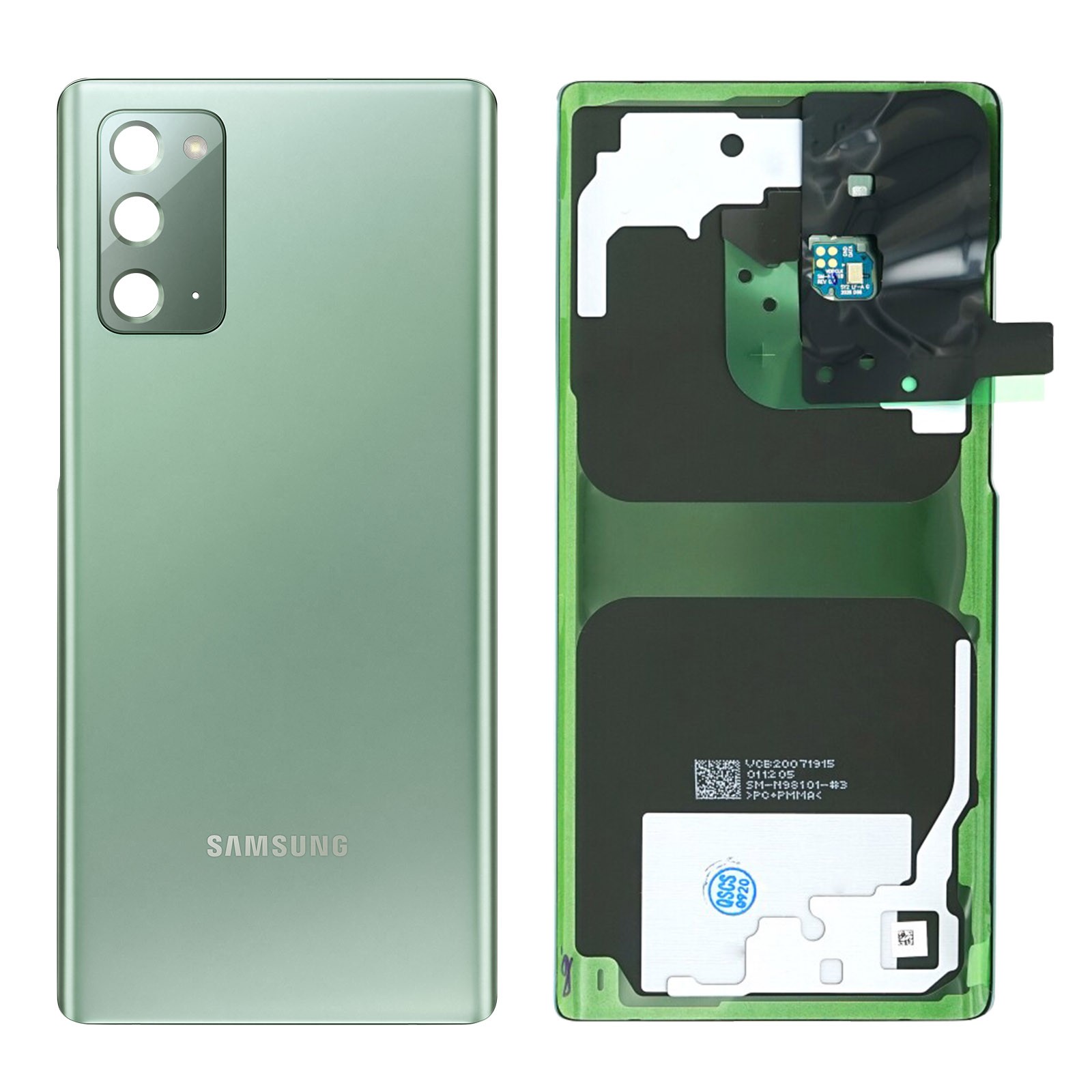 Capot arrière Note 20 vert pour réparer son téléphone avant les vacances