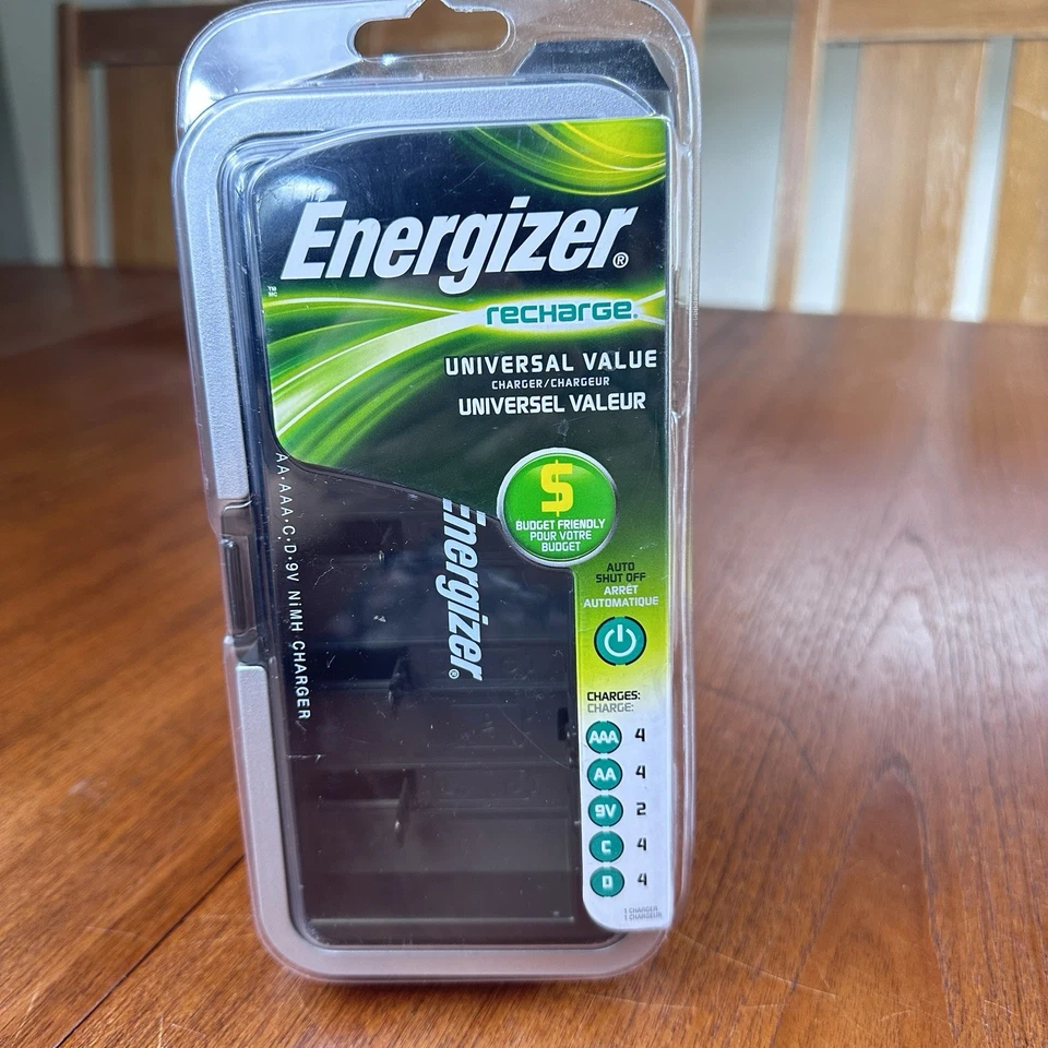 Energizer Recharge Universal Battery Charger CHFCV AA AAA C D 9V NiMH NiCd - Image 4 of 4