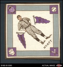 1914 B18 Blankets Ham Hyatt  Purple Bases Pirates VARIATION 6 - EX/MT