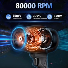 Soplador Turbojet Inalámbrico De Batería, Con Motor De 300.000 RPM, Velocidad De 240 Km/h, Para Hojas, Polvo Y Secado De Coches