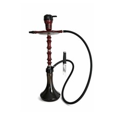 Sunrise Blackwood Inferno Hookah Red Marble Shisha Pipe AISI 304 steel