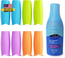 8 Pcs Silicone Bottle Covers for Travel, Leak-Proof Elastic Sleeves for Shampoo