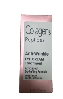Collagen & Peptides Anti-Wrinkle Eye Cream Advanced De-Puffing Formula