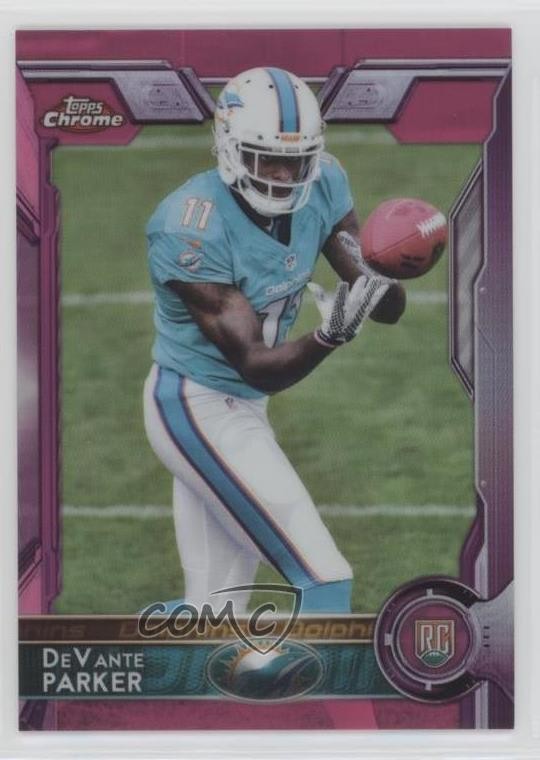 2015 Topps Chrome Rookies BCA Pink Refractor 115/399 Devante Parker #103 k5j