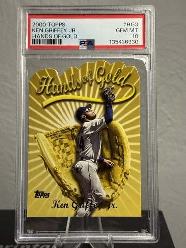 KEN GRIFFEY JR. #HG3 🔥 PSA 10 HANDS OF GOLD DIE-CUT 2000 TOPPS SEATTLE MARINERS