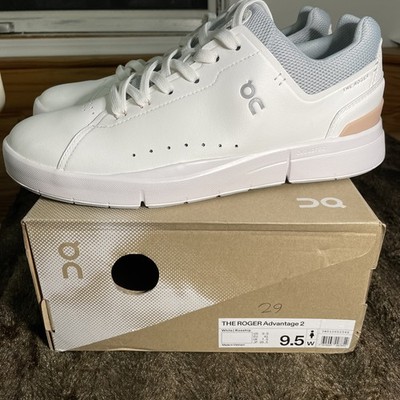 On Cloud The Roger Advantage 2 White/Rosehip - 48-99454 Women s Size 9.5 New