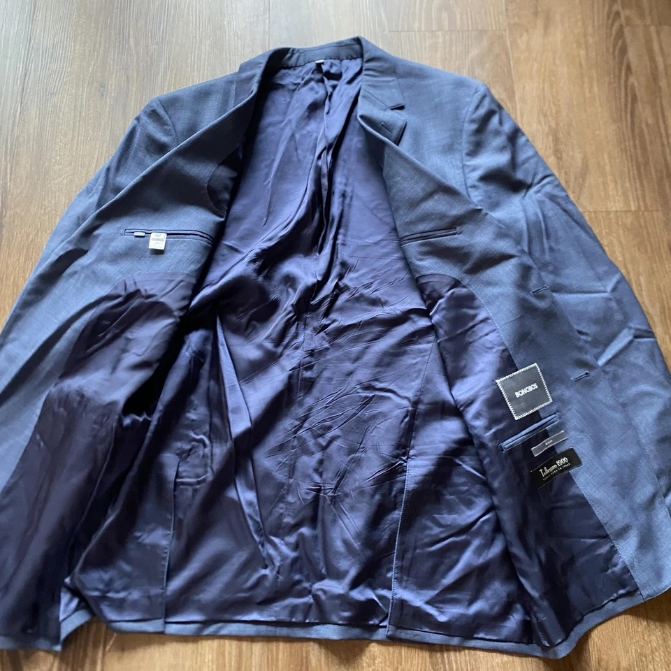 Blazer Bonobos Para Hombres 44L Azul Calce Ajustado Tollegno 1900 Chaqueta de Lana Abrigo Deportivo Foto 4 de 4
