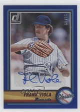 2022 Panini Donruss Classics Auto Blue 34/49 Frank Viola #CA-FV Auto 1u6