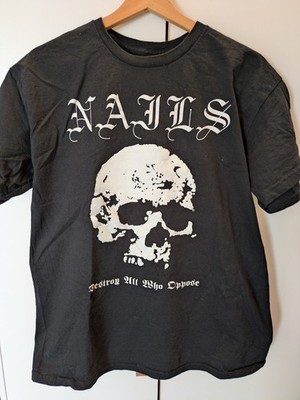 Nails Band T-Shirt, Converge, Terror, Trap Them, Full Of Hell, Slayer, Größe L