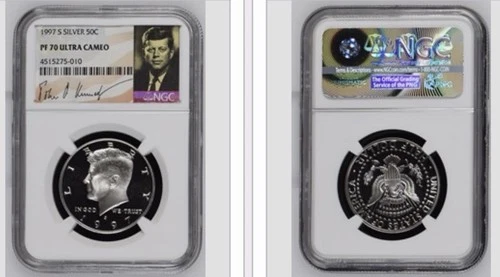 1997-S Silver Proof Kennedy Half Dollar PF 70 Ultra Cameo NGC