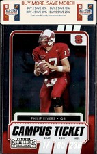 2021 Panini Contenders Draft Picks #10 Philip Rivers Campus Ticket NC State