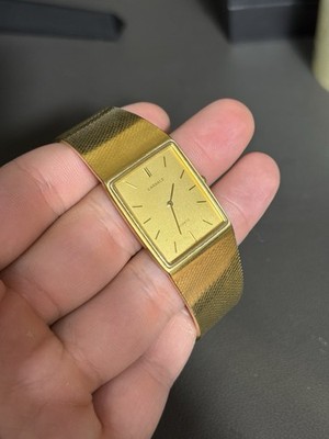 Vintage Men's Seiko Lassale Gold Tone Watch Quarts Tank