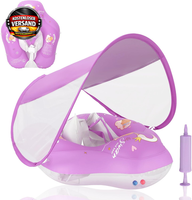 Baby Schwimmring Mit Sonnendach Und Sicherheitsgurt, Ab 3 Monate