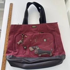 Chala Tote Bag Dachshund Multi Pockets Charm