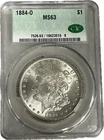 1884 O Morgan Silver Dollar $1 Beautiful High Grade Coin CAC MS 63 #53