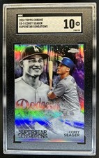 2018 Topps Chrome Corey Seager Superstar Sensations #SS-5 Dodgers SGC 10