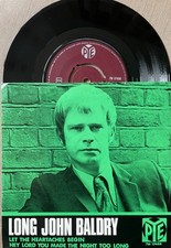 RARE SWEDISH SINGLE LONG JOHN BALDRY LET THE HEARTACHES BEGIN -ex STEAMPACKET   