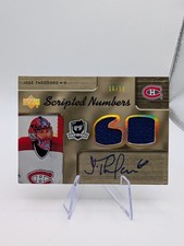 2005-06 The Cup Dual-Sided Scripted Numbers /10 Jose Theodore Roberto Luongo