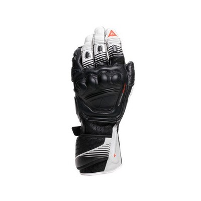 Dainese Fiero Metall schwarz/weiß/fluo-rot Rennsport Touring Leder Motorc...