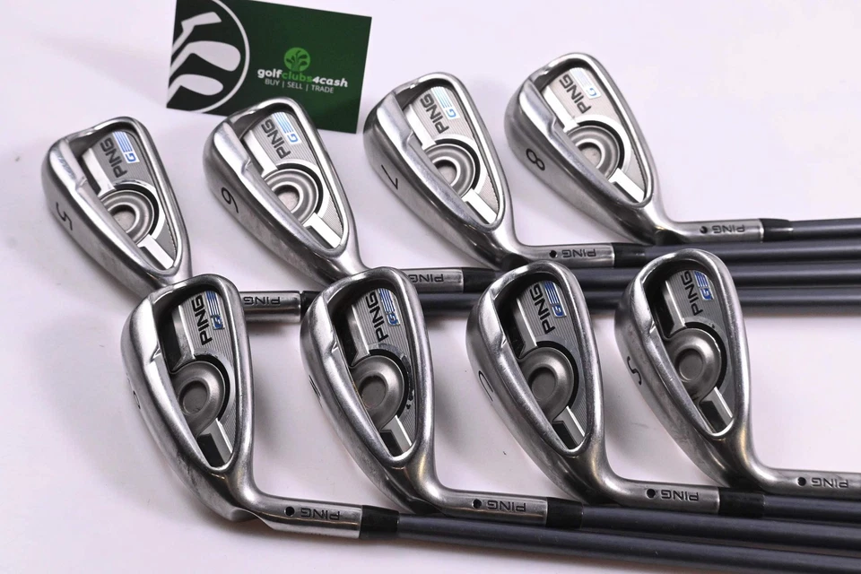 Left Hand Ping G Series Irons / 5-PW+GW+SW / Black Dot / Regular Flex Ping CFS - Image 2 of 4