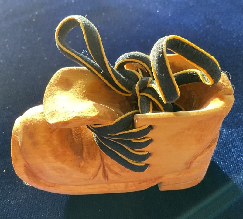 Hand Carved Wooden Shoe
