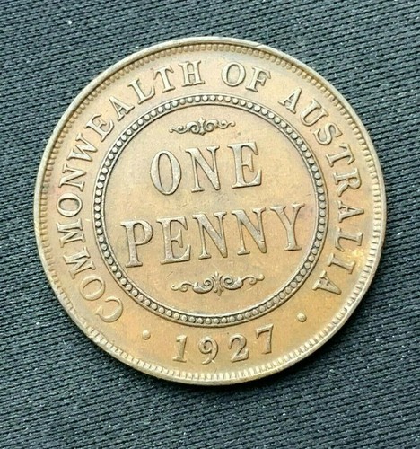 1927 Australia 1 Penny AU Coin #C048