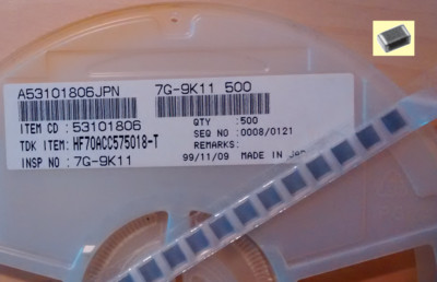5 Stk. HF30ACB322513-T : Ferrit-Bead RFI/EMI-Entstörer von ''TDK''