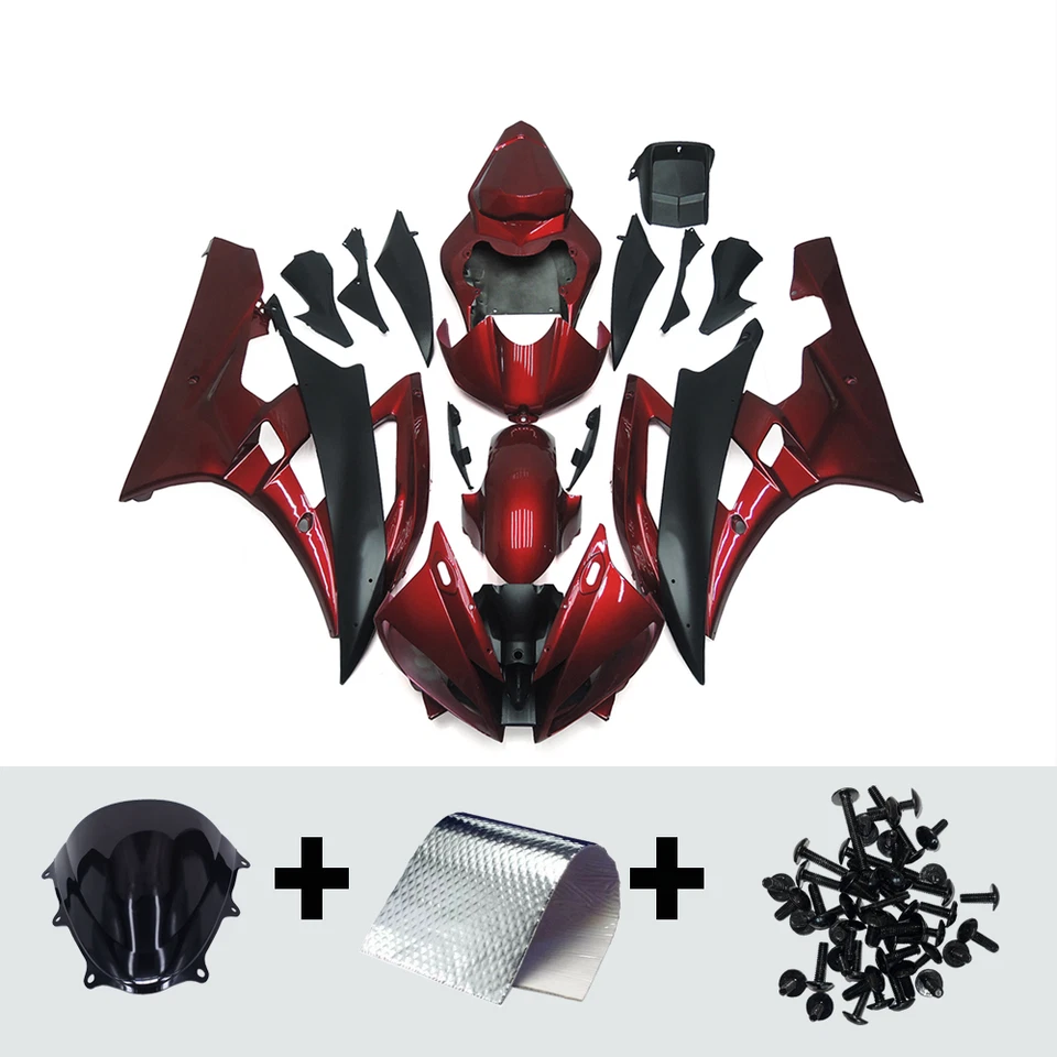 Kit de carenados de inyección para carrocería de plástico ABS Yamaha YZF R6 YZF-R6 2006 2007 Foto 3 de 4
