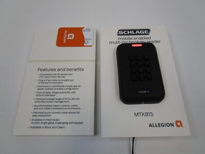 Schlage Allegion MTKB15 Mobile Enabled Multi-Technology Wall Reader with Keypad