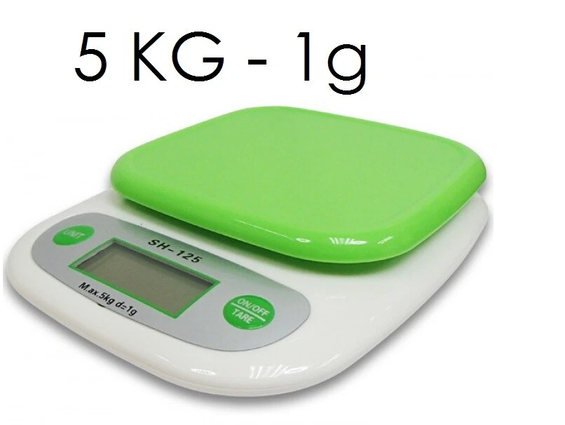 BASCULA BALANZA PESO de Cocina digital Electronica 5KG Para Pesar