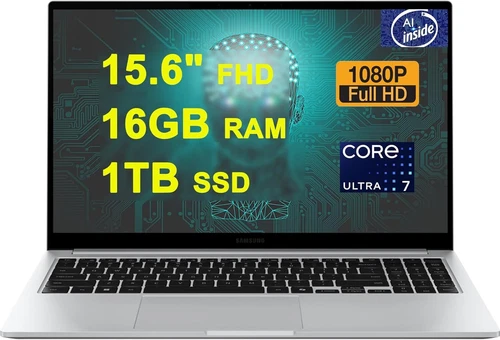 New Samsung Galaxy Book4 15.6" FHD Core 7 150U 16GB 1TB SSD Cam FPReader Win 11