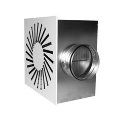 Uscita dralla passaggio soffitto 625/600/500/400/300 RAL 9010